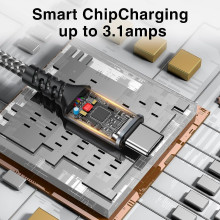 Cable de carga  rapida en nailon USB C