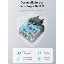 Cargador carga rapida tipo C 70W