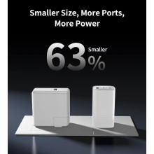 63% más compacto
