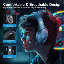 Cascos de juego inalambricos con micrófono extraíble