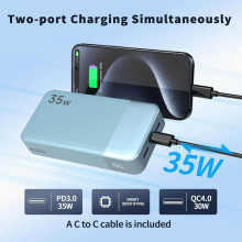 Cargador portátil para móvil 20000 mHa, 35W