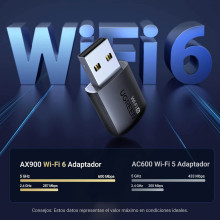 Adaptador antena  WiFi 6 doble Banda 5GHz y 2.4GHz AX900