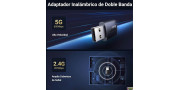Adaptador antena  WiFi 6 doble Banda 5GHz y 2.4GHz AX900