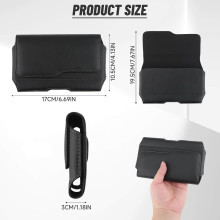 Funda de cinturón horizontal para móvil.  17 cm.