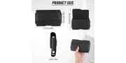 Funda de cinturón horizontal para móvil.  17 cm.