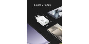 Cargador rápido de 30W 2-puertos USB C y A