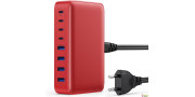 Cargador USB C de 105W, 8 puertos, GAN III