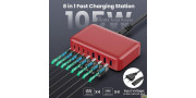Cargador USB C de 105W, 8 puertos, GAN III