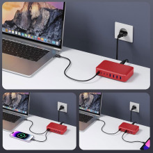Cargador USB C de 105W, 8 puertos, GAN III