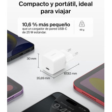 Cargador Belkin  USB-C de carga Rápida con cable USB C de 1 metro
