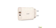 Cargador de red  carga rápida (PD) Tipo-C / USB Dual  ECO