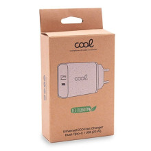 Cargador de red  carga rápida (PD) Tipo-C / USB Dual  ECO