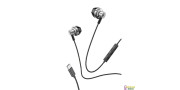 Auriculares botón  estereo tipo-C Con micro (plata metalica)