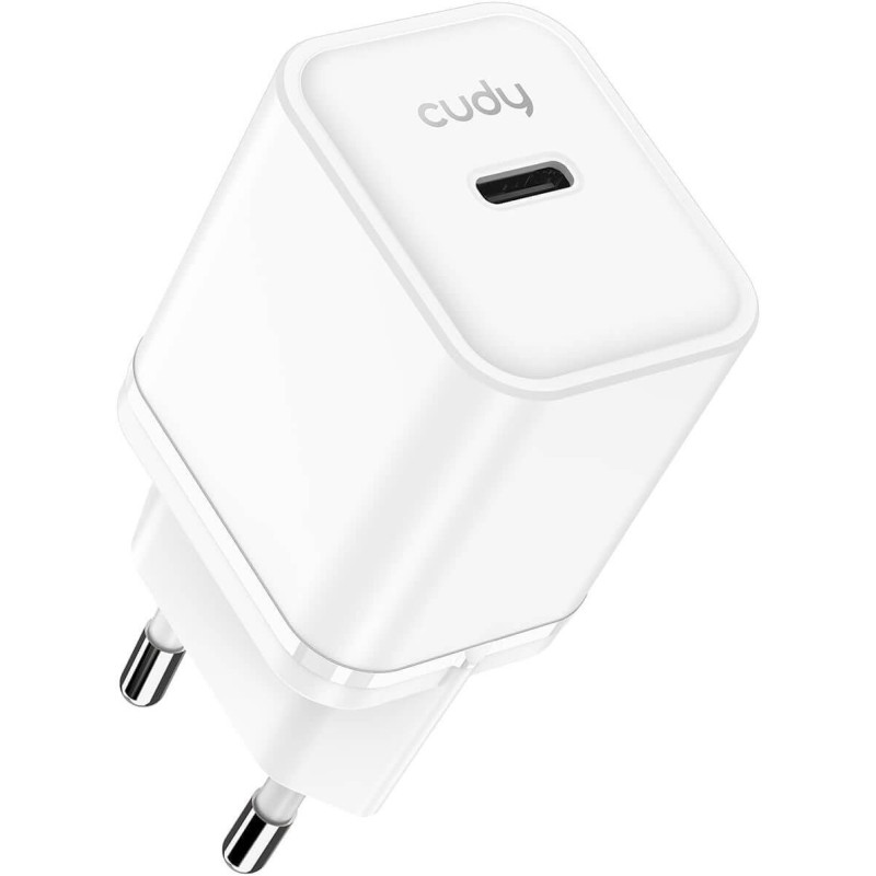 Cargador Cudy  USB C, 20W USB-C  carga rapida QC/PD 3.0