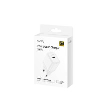 Cargador Cudy  USB C, 20W USB-C  carga rapida QC/PD 3.0