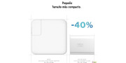 Cargador rápido GaN PD 45W puertos USB-C y USB-A