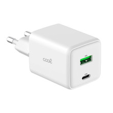 Adaptador Tipo-C con 45W carga rápida con  2 puertos Tipo C USB-A.