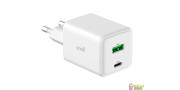 Adaptador Tipo-C con 45W carga rápida con  2 puertos Tipo C USB-A.