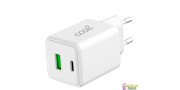 Adaptador Tipo-C con 45W carga rápida con  2 puertos Tipo C USB-A.