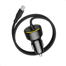 Cargador mechero coche de carga rápida, USB-C 52,5W. Voltme