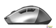 Ratón inalámbrico silencioso ergonomico negro