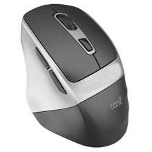 Ratón inalámbrico silencioso ergonomico negro