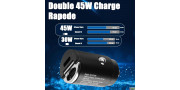 Cargador de mechero doble de carga rápida 30W