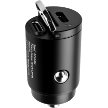 Cargador de mechero doble de carga rápida 30W