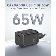 Cargador rápido de 65W USB C,  PD3.0 GAN II