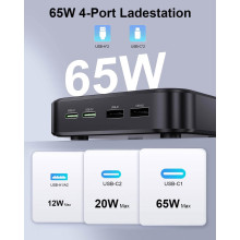 Cargador multipuerto USB-C 65W