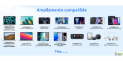 Cargador USB C 65W  2 puertos PD 3.0 con cable 1 m.