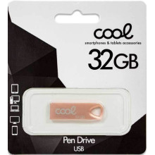 Pen Drive USB 32 GB 2.0 Metal para llavero rosa
