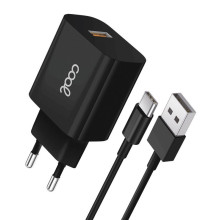 Cargador red conector tipo-C (2.4 Amp) con cable 1.2 m