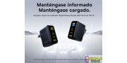 Cargador USB C de 100 W triple con pantalla