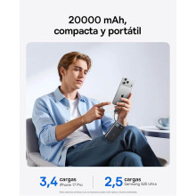 Powerbank 45W 20000mAh con 2 Cables USB-C Integrados