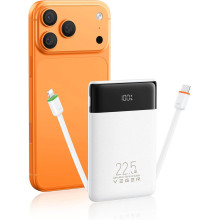 Power Bank con cables integrados,10000mAh