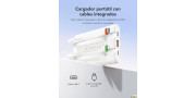Power Bank con cables integrados,10000mAh