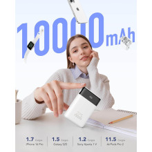 Power Bank con cables integrados,10000mAh