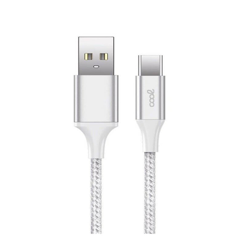 Cable USB COOL Nylon universal tipo C (1.2 metros)