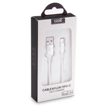 Cable USB COOL Nylon universal tipo C (1.2 metros)
