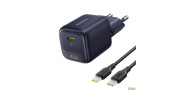 Cargador rápido USB C 45W GAN con cable 1 m.