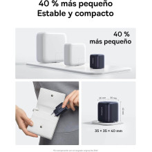 Cargador rápido USB C 45W GAN con cable 1 m.