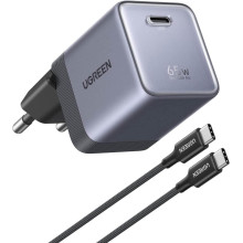 Cargador USB C  65W carga rápida GaN II  con cable tipo C