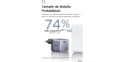 Cargador USB C  65W carga rápida GaN II  con cable tipo C