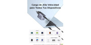 Cargador USB C  65W carga rápida GaN II  con cable tipo C