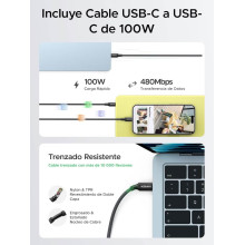 Cargador USB C  65W carga rápida GaN II  con cable tipo C