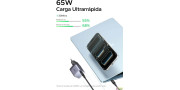 Cargador USB C  65W carga rápida GaN II  con cable tipo C