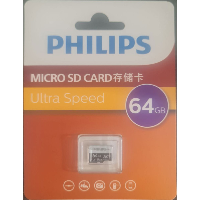Tarjeta de memoria Philips Micro SD 64GB