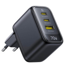 Cargador USB C 70W  GaN 3 puertos