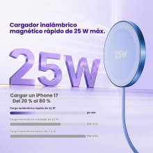 Cargador inalámbrico magnético de 25 W